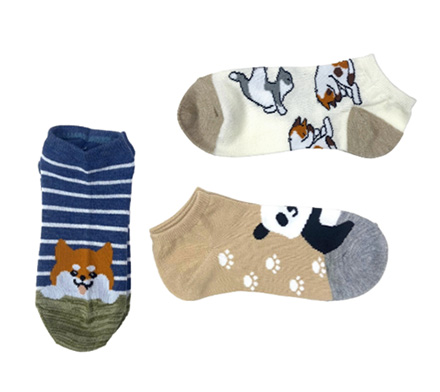 アニマルモチーフソックス